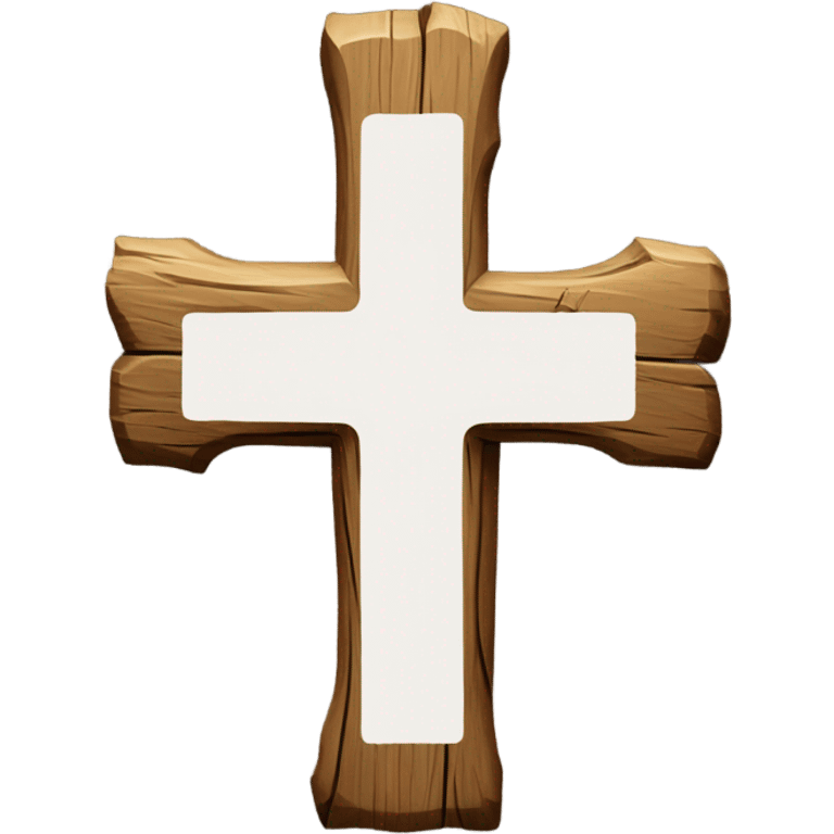 Wooden cross emoji