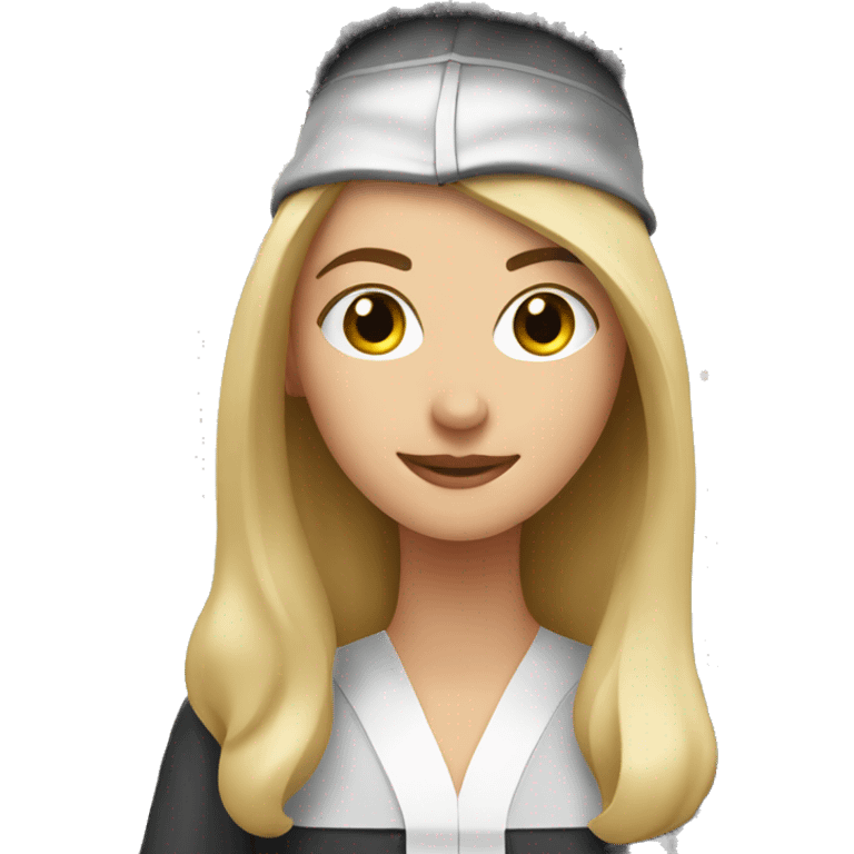 white female graduation at Christmas time emoji