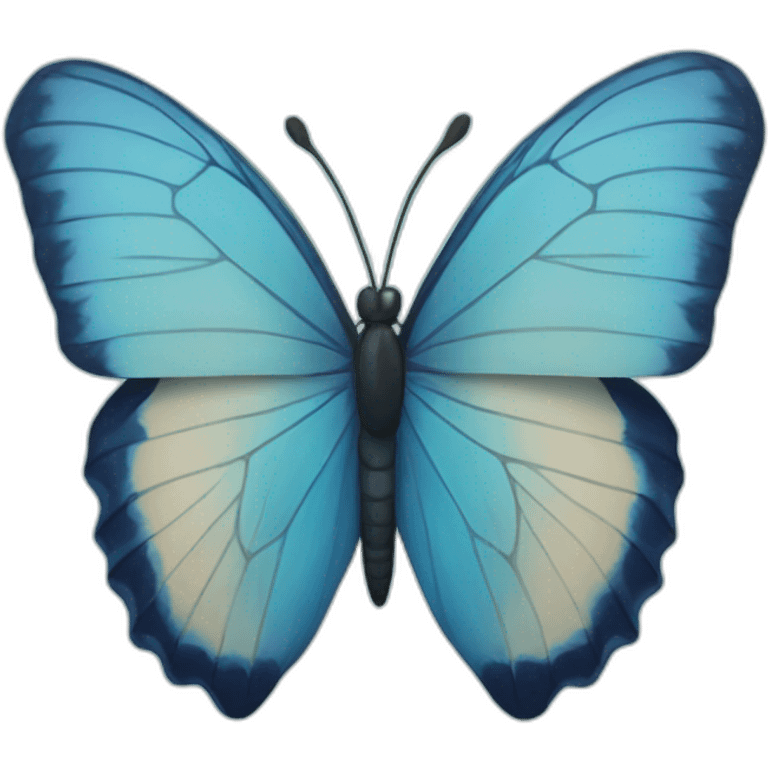 Blue butterfly with triangle  emoji