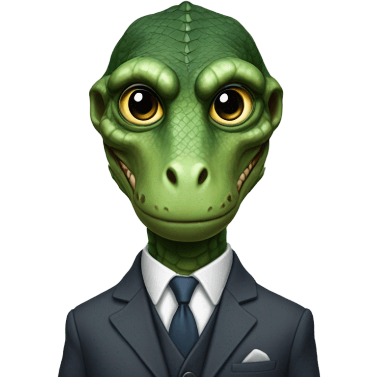 reptilian in suit emoji