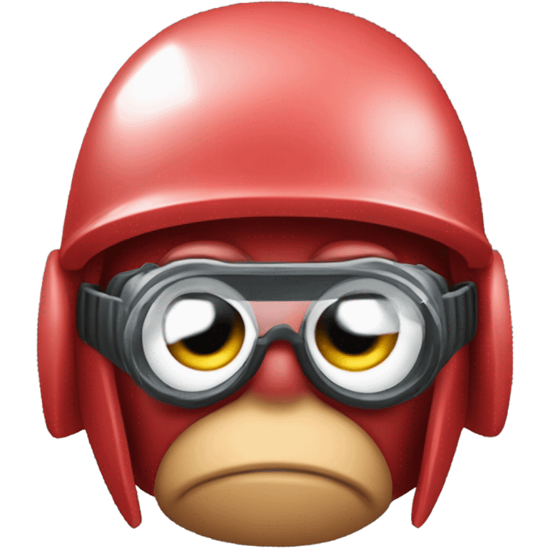 Knuckles and goggles emoji