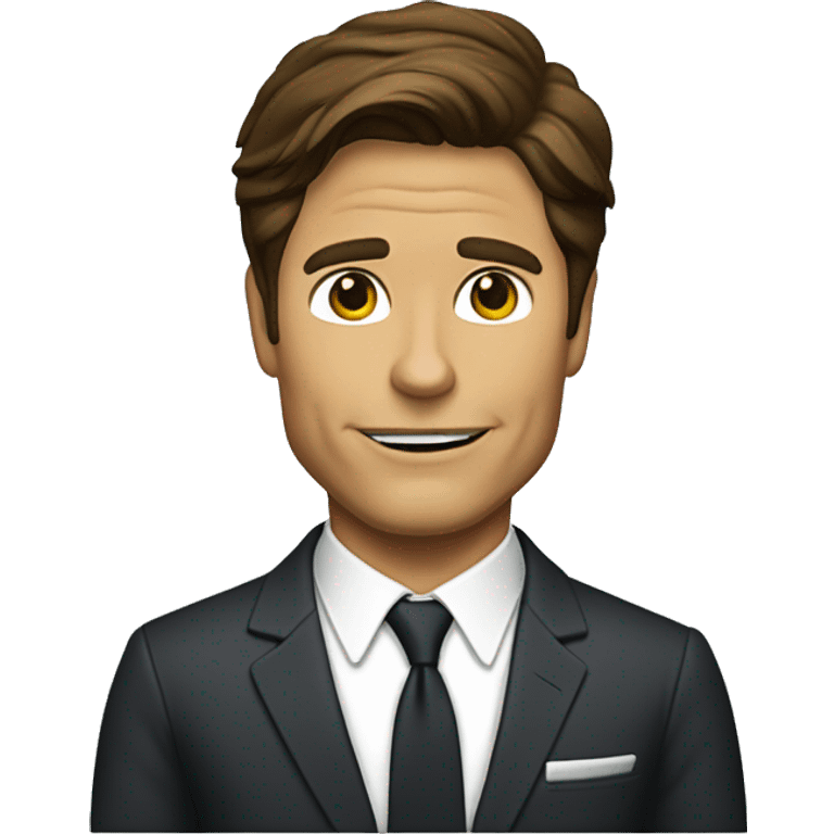 rob lowe as chris traeger in suit emoji