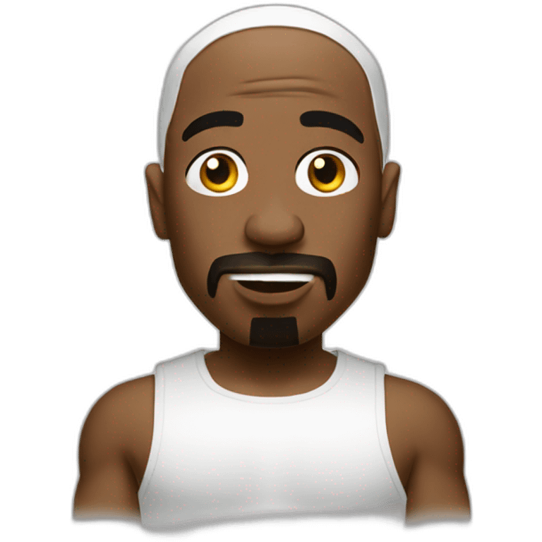 White 2pac emoji