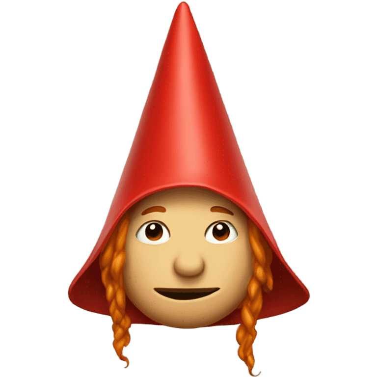 Red headed dunce emoji