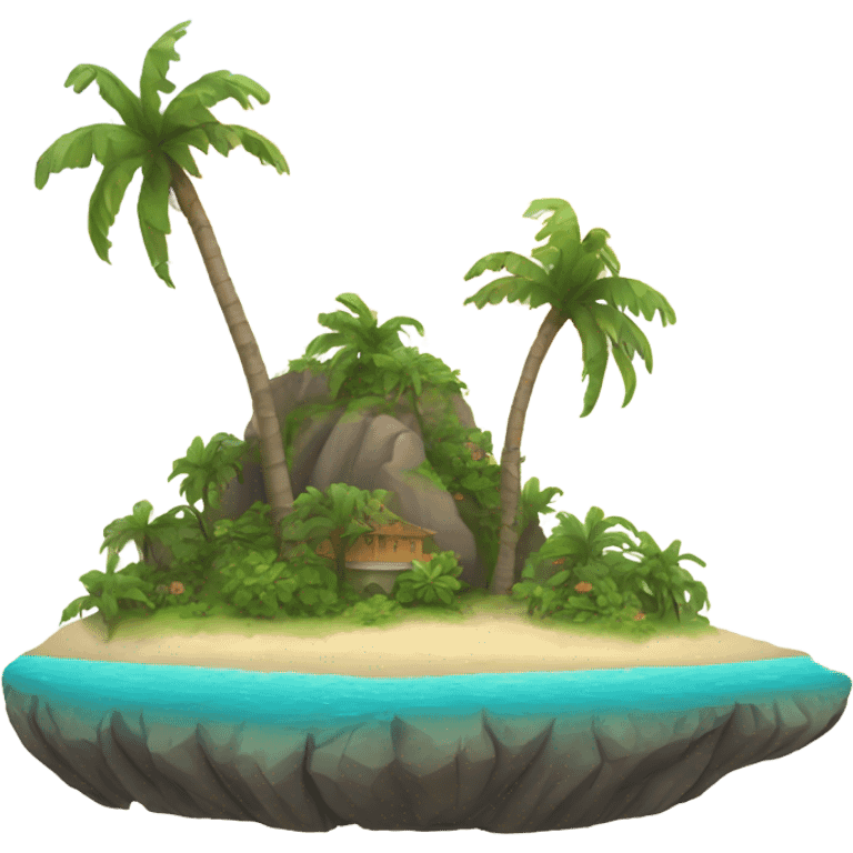 beautiful island  emoji