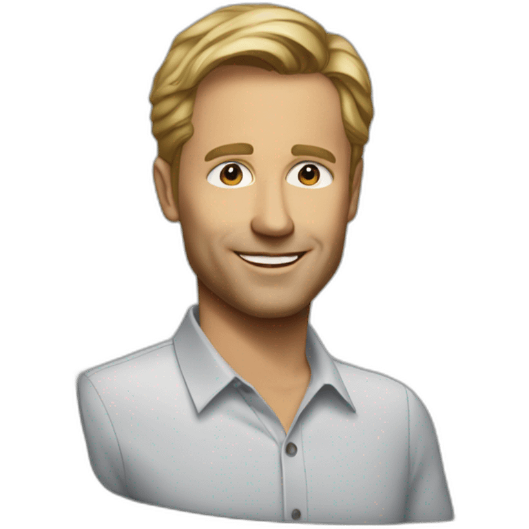 hyperrealist tv host tim hofman emoji