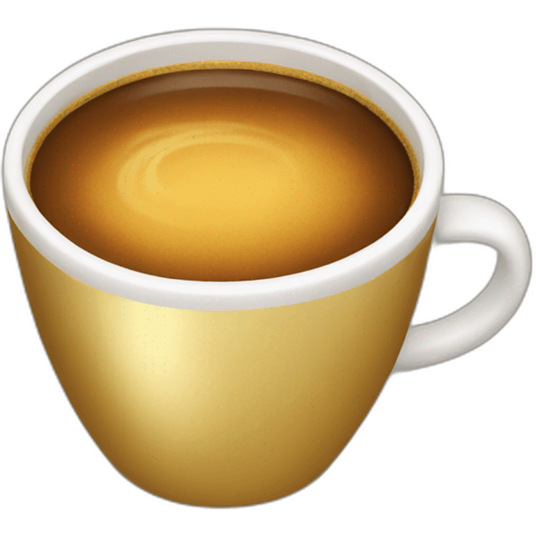 golden cup of coffee emoji