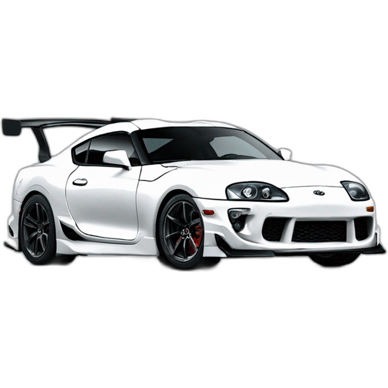 Toyota supra white toyota gazoo racing emoji