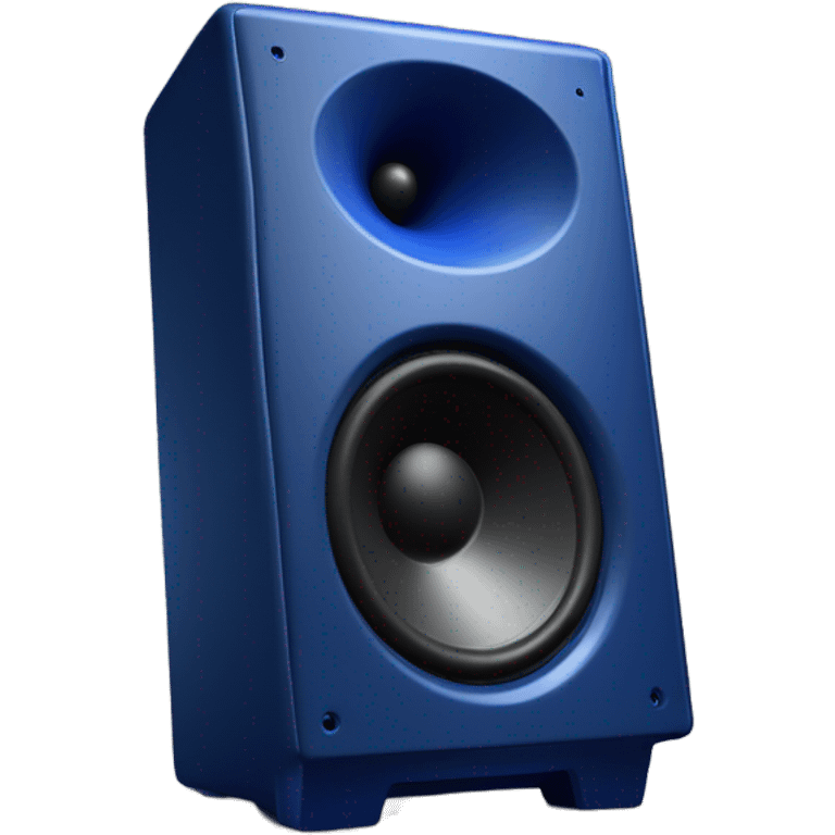 realistic dark blue loudspeaker emoji