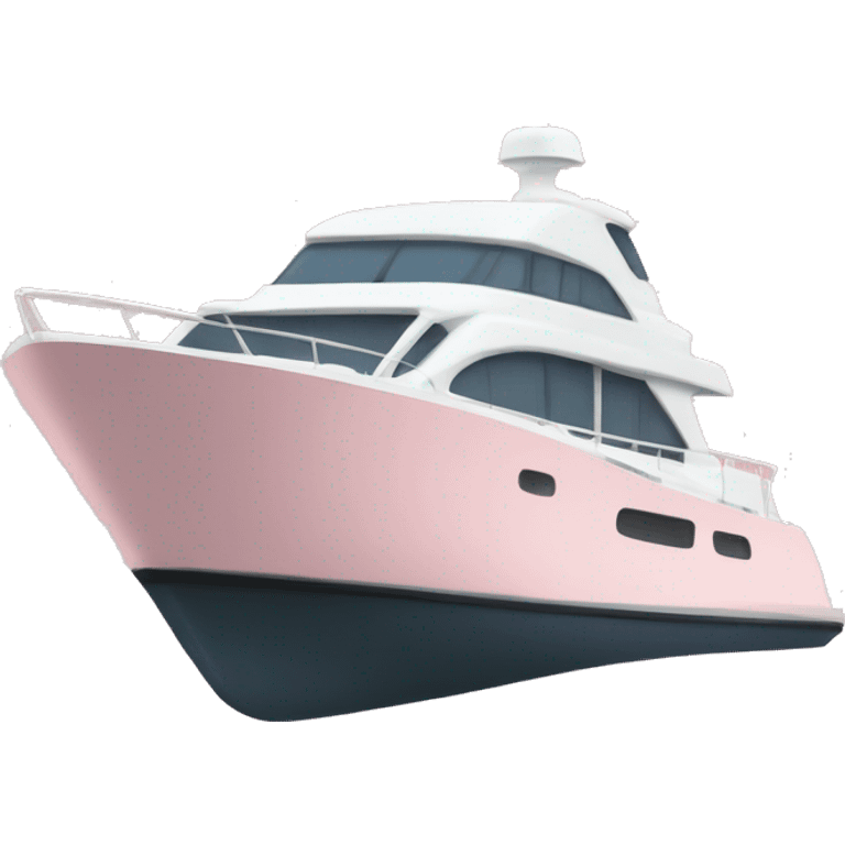 light pink half yacht emoji