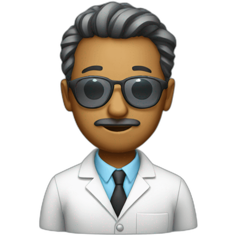 scientist with shades emoji