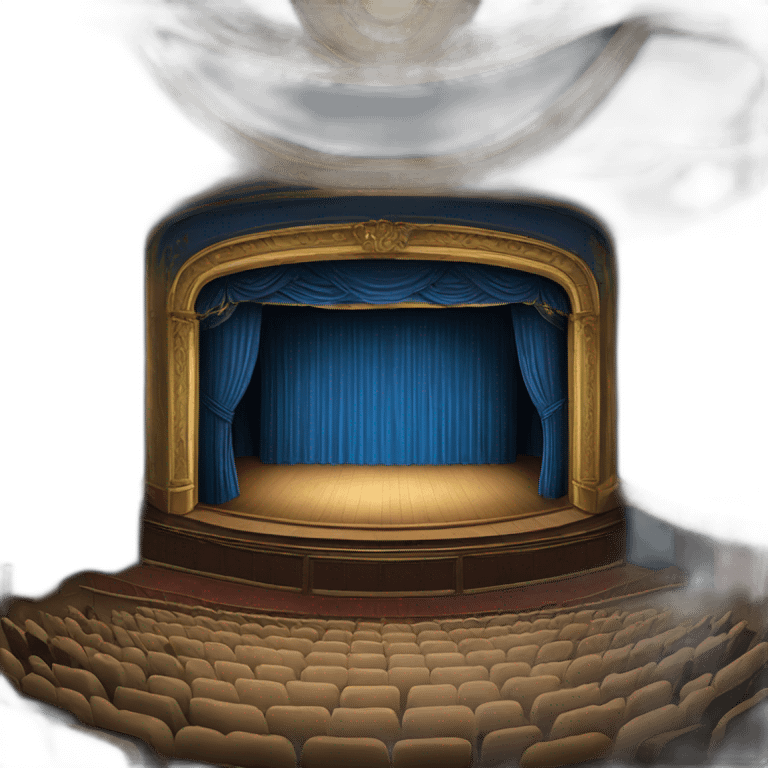 theatre blue stage emoji