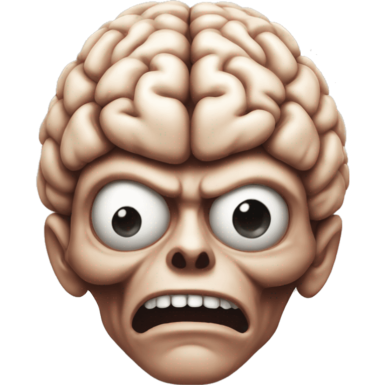 Evil Diabolical Brain emoji