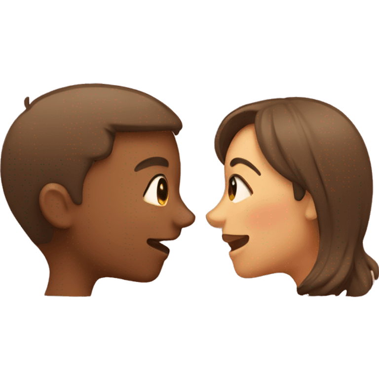 giving kissing and laughing emoji