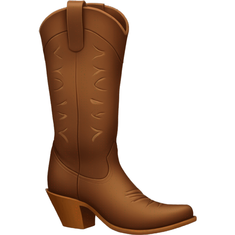 Brown cowgirl boots emoji