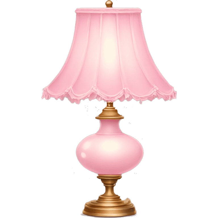 fancy light pink vintage lamp emoji