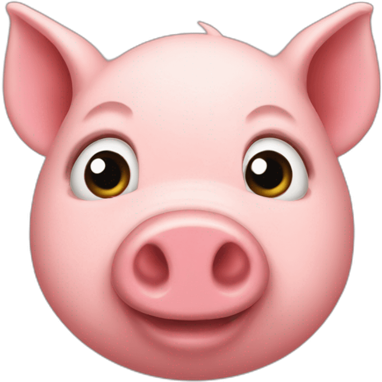 Stingy pig emoji