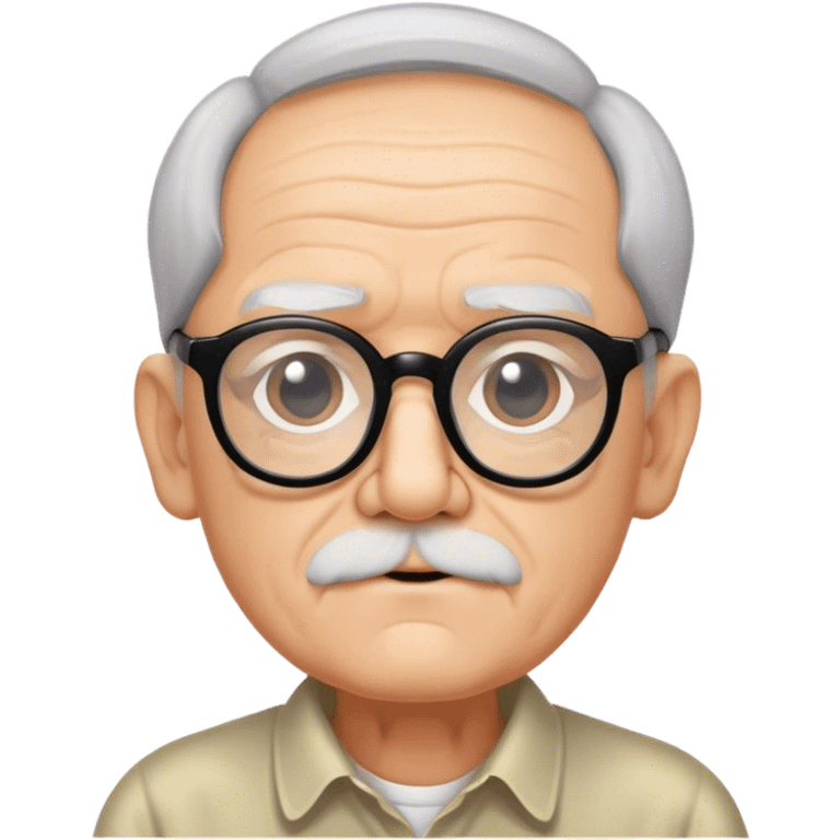 blunt grand pa with black spects emoji