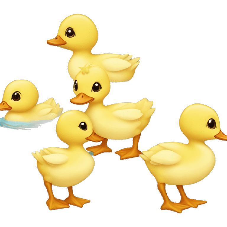 Baby ducks emoji