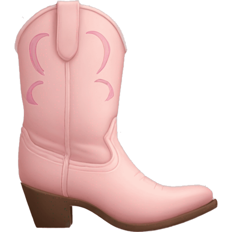 pastel pink cowgirl boots emoji