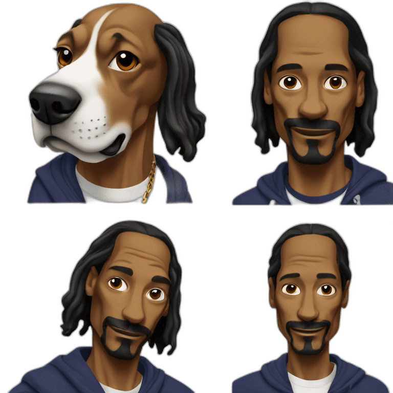 Snoop Dogg is real dog emoji