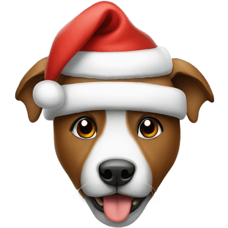 Animals wearing a Santa hat emoji