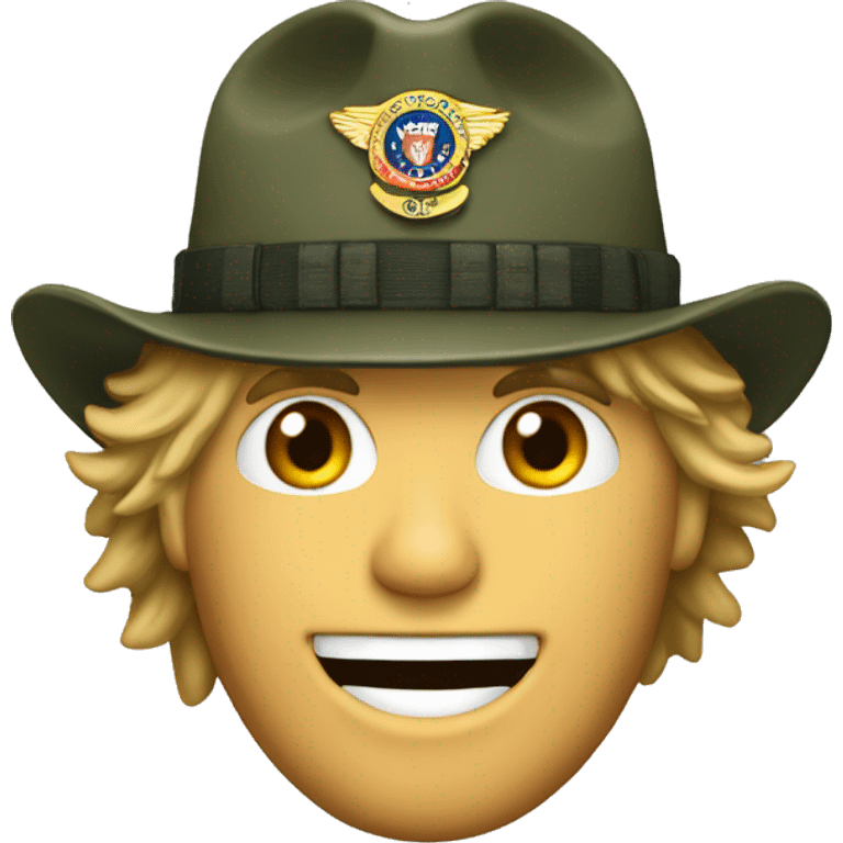 bon jovi with an army hat on emoji