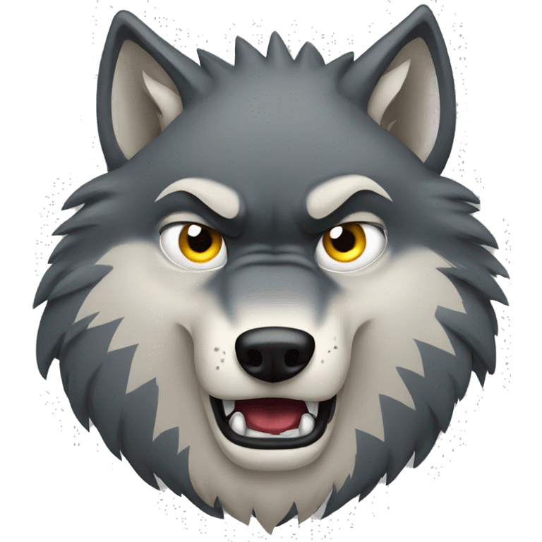 angry wolf emoji