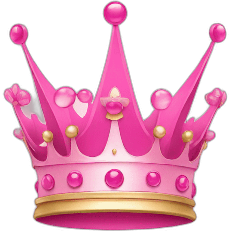 Crown-pink emoji