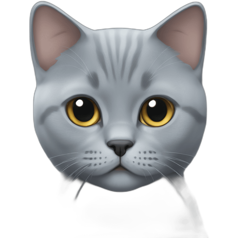 British Shorthair Blue Cat emoji