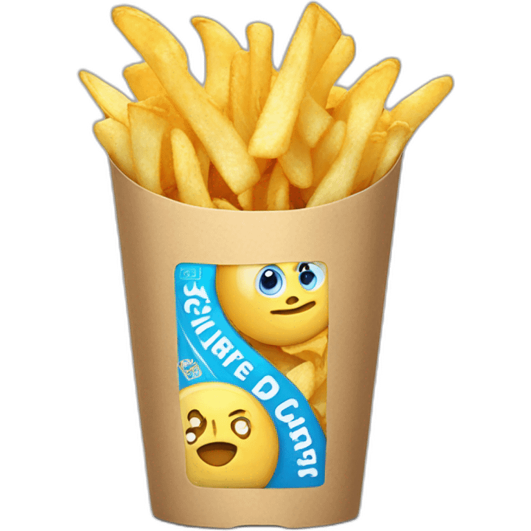 voilée qui mange des chips emoji