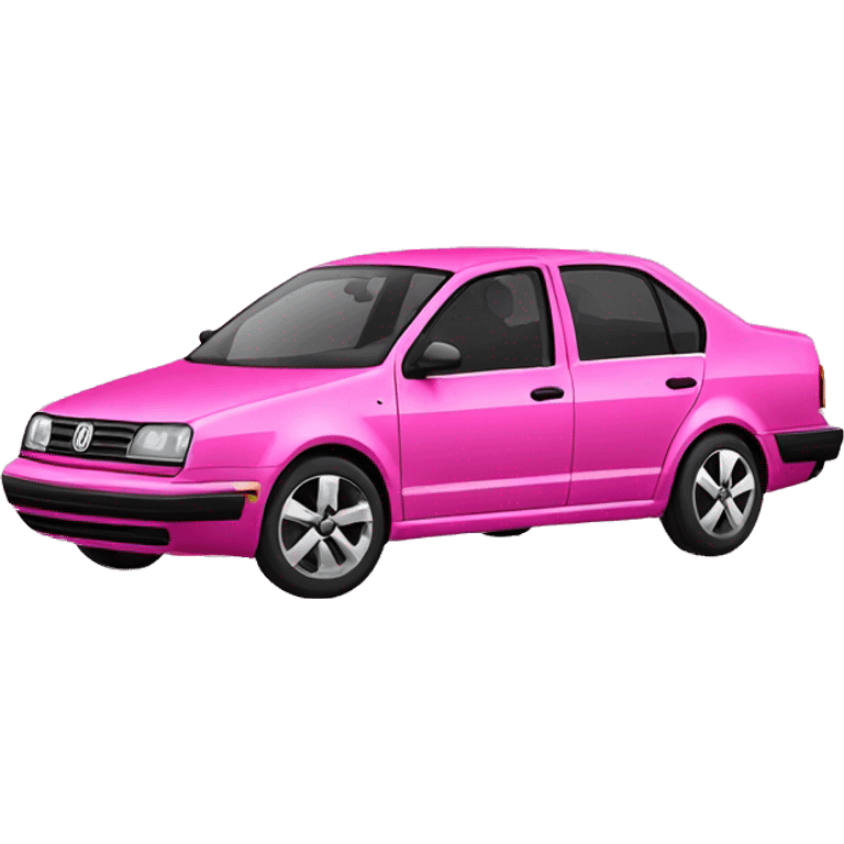 Pink Volkswagen Jetta  emoji