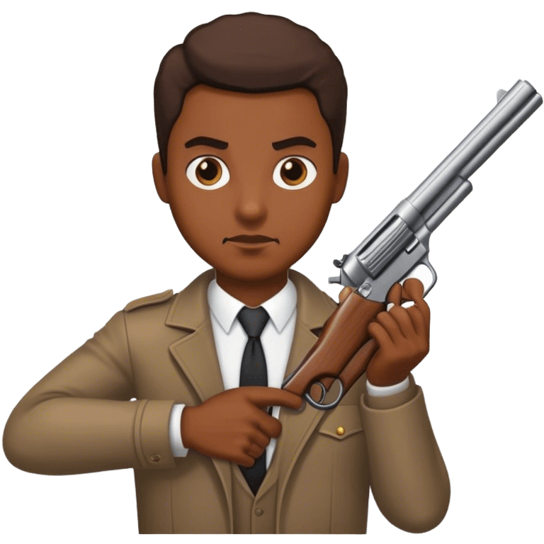 robber with gun emoji