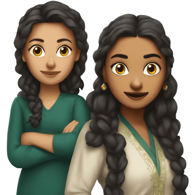 Sonia and veena emoji