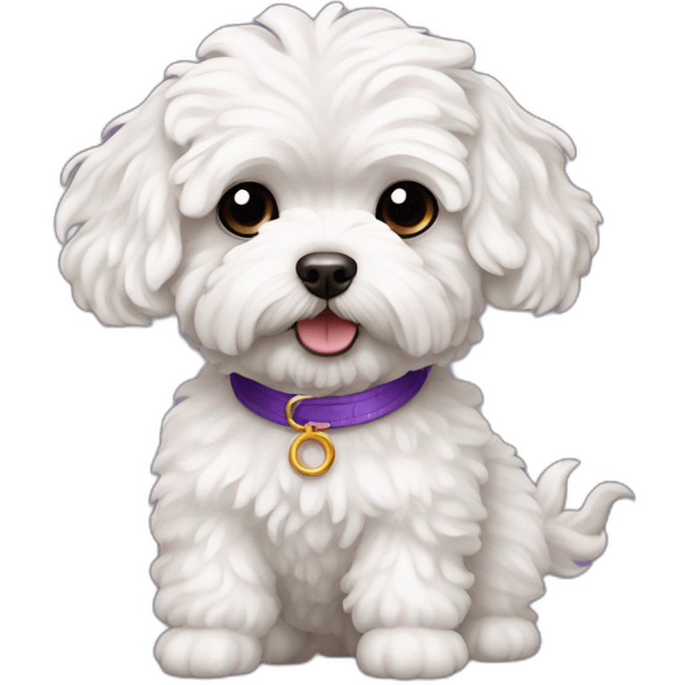 sorcerer white maltipoo emoji