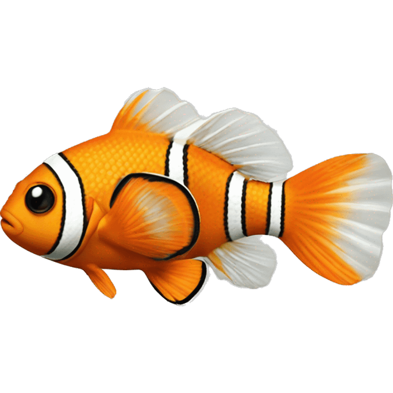 Clownfish playing video games emoji