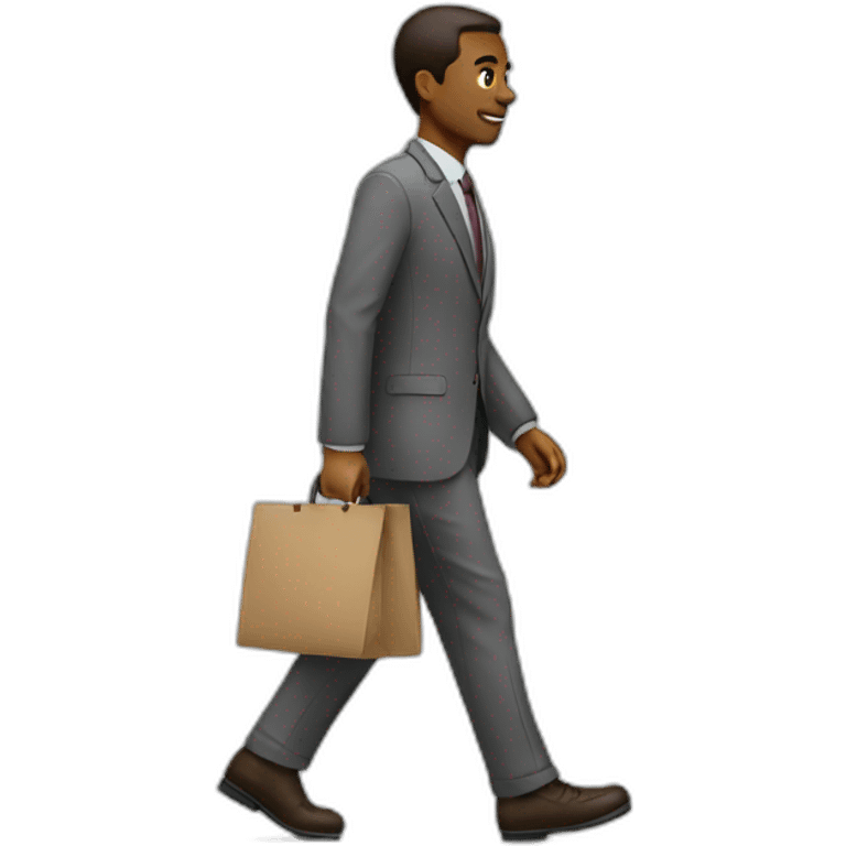 employ walking to work emoji