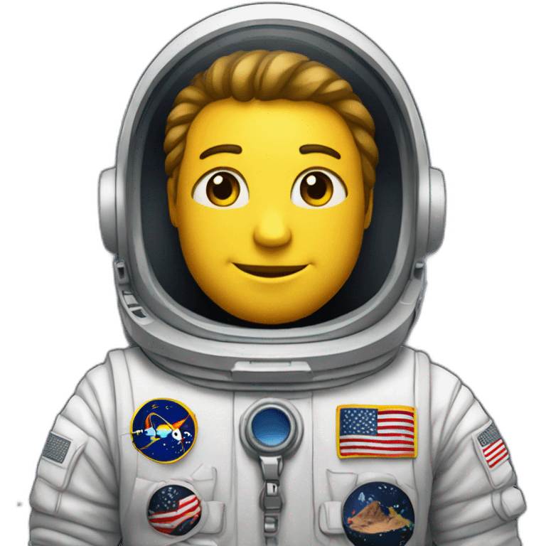 Astronauta con corbata emoji