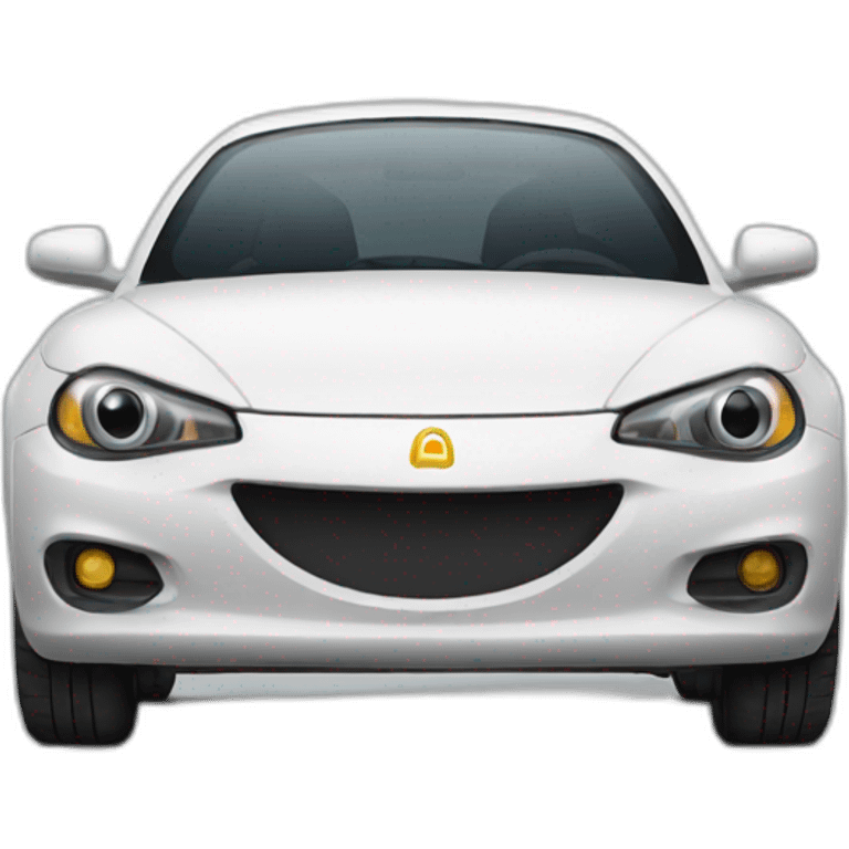 a car looking like a rounded emoji emoji