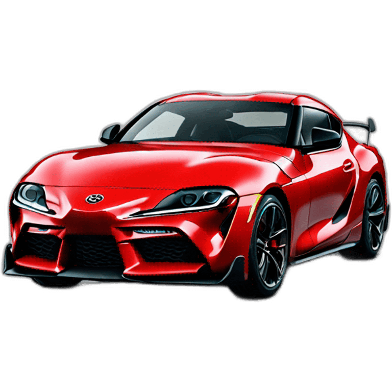 Toyota Supra gr rouge emoji