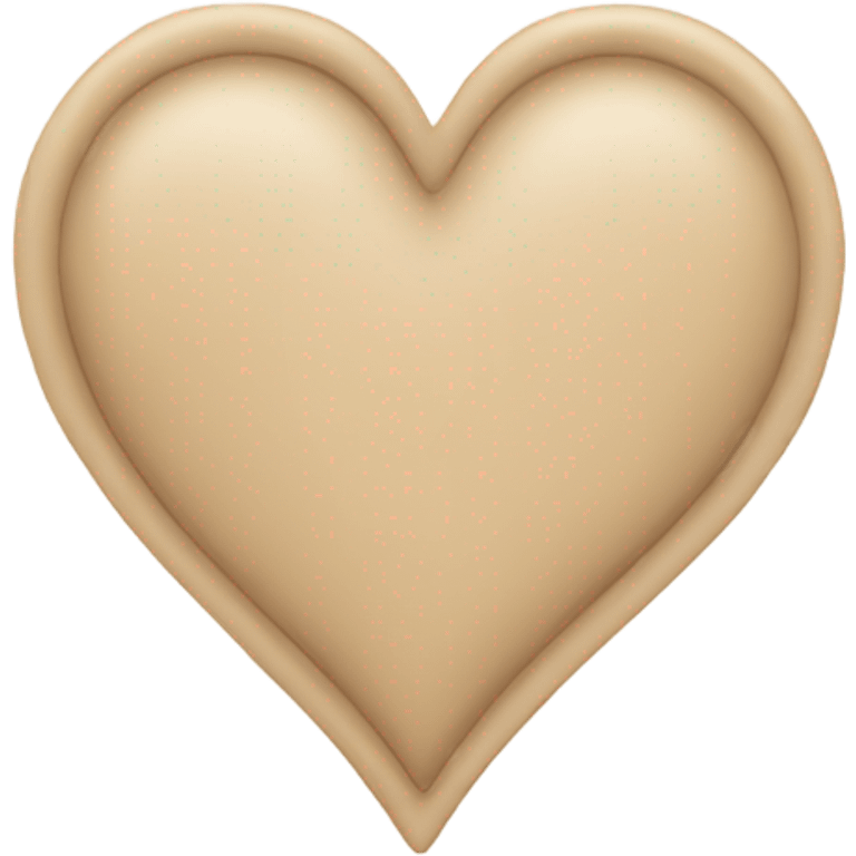 Beige heart  emoji