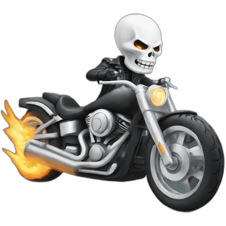 white ghost rider emoji