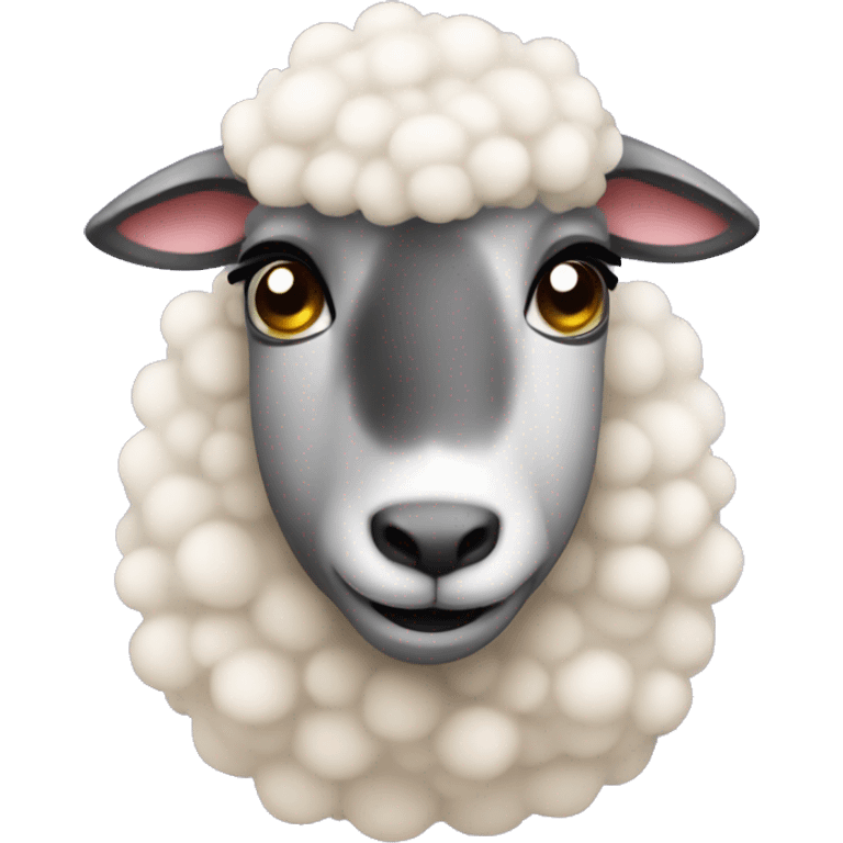 Sheep coquette emoji