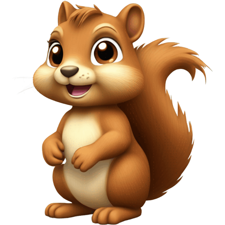 Squirrel with bells emoji