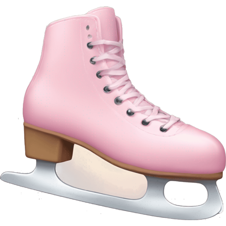 pastel pink ice skate emoji