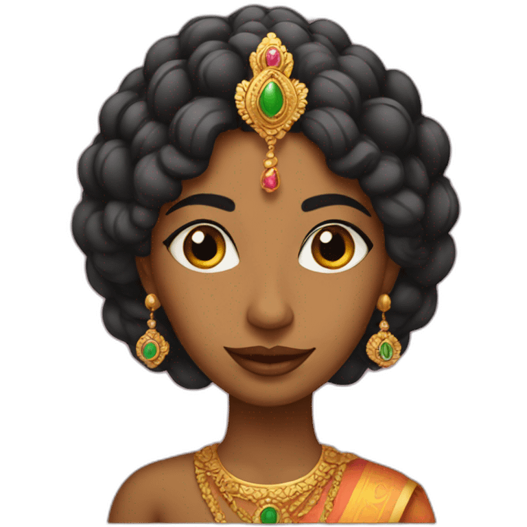 Indian queen emoji