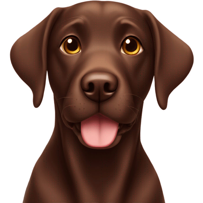 Chocolate Labrador  emoji