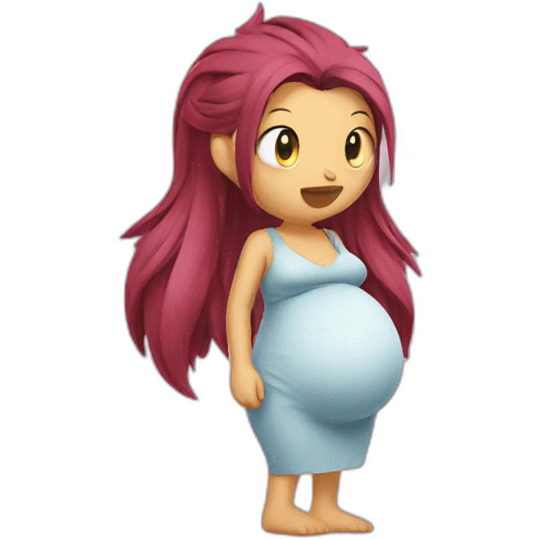 Pregnant sonic emoji