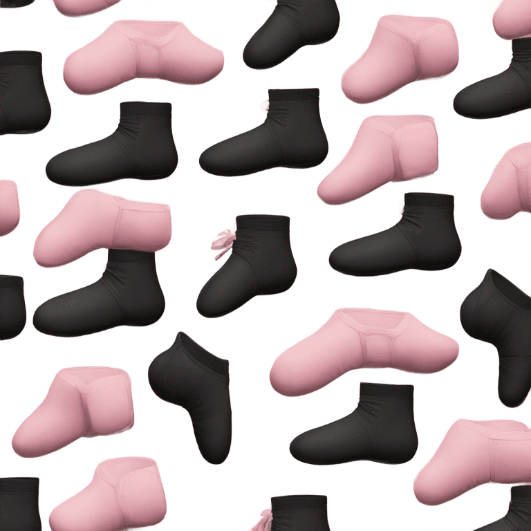 pink with black sole bloch ballet warm up booties emoji