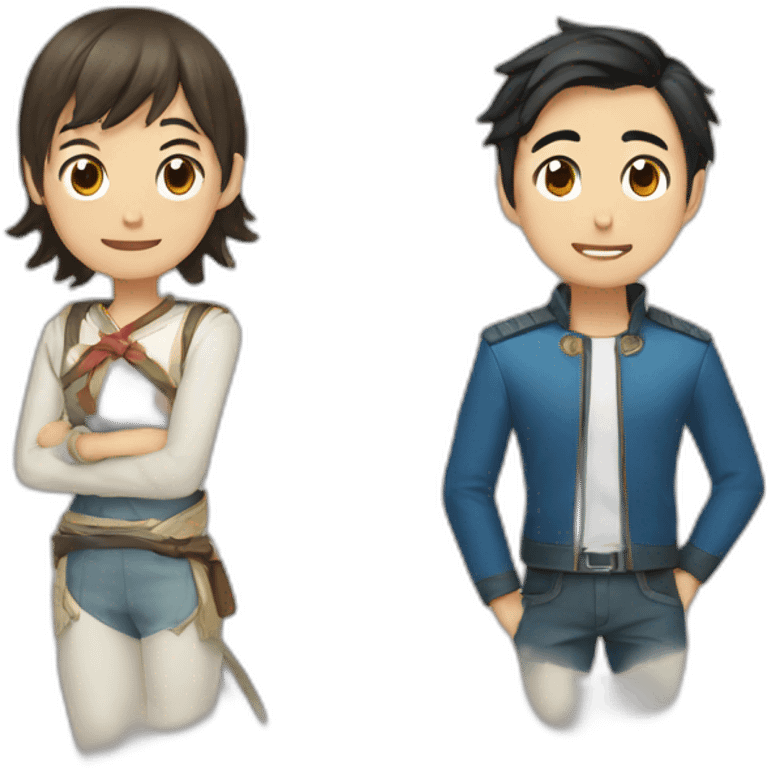 Felic and hyuijin emoji